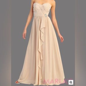 May Queen MQ895 Champagne Dress